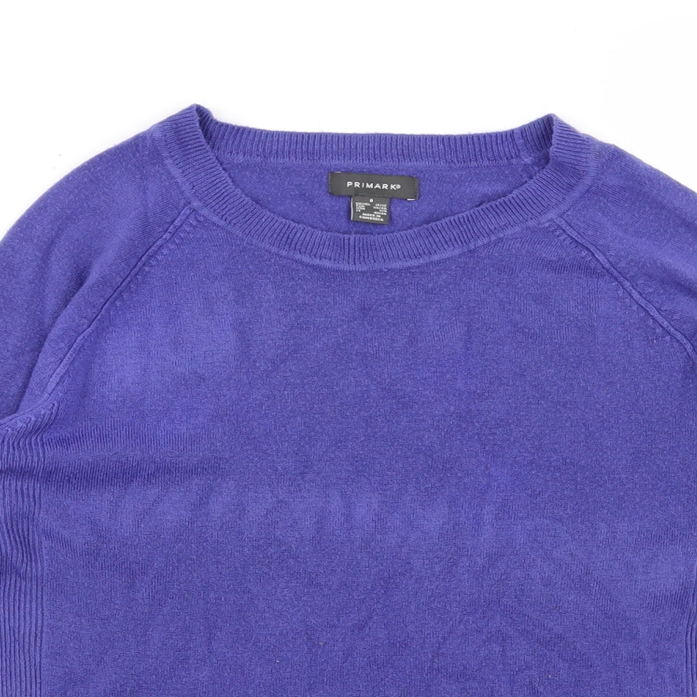 Primark Womens Purple   Pullover Jumper Size S