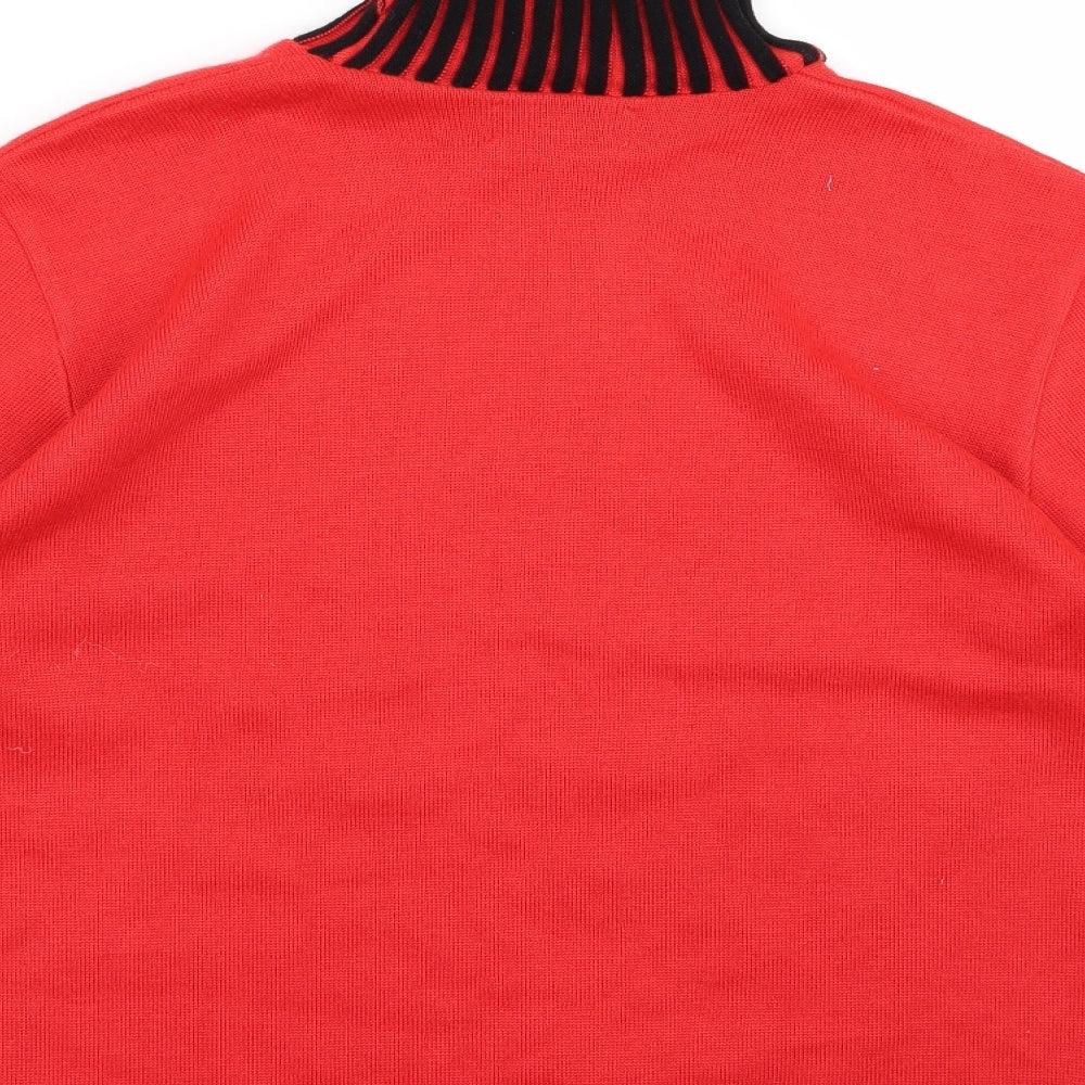 metisse Womens Red   Pullover Jumper Size M