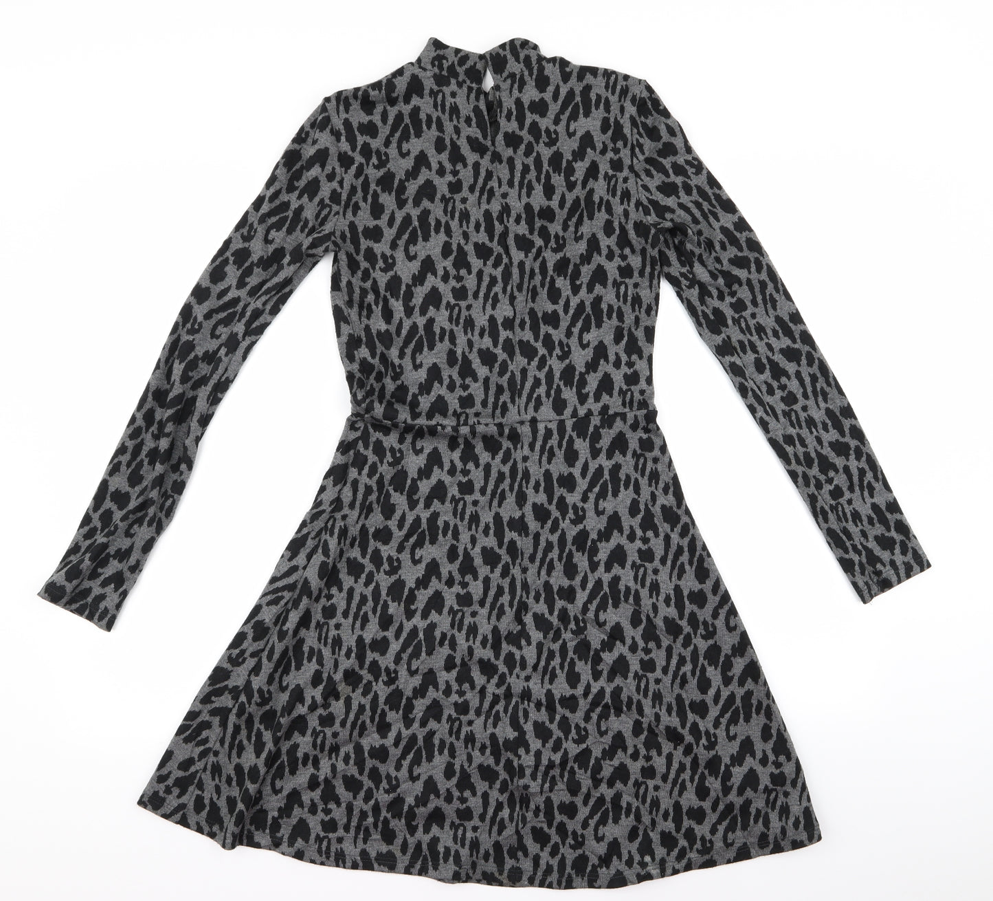 Preworn Womens Grey  Rayon A-Line  Size 8