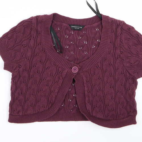 Dorothy Perkins Womens Red   Cardigan Jumper Size 14