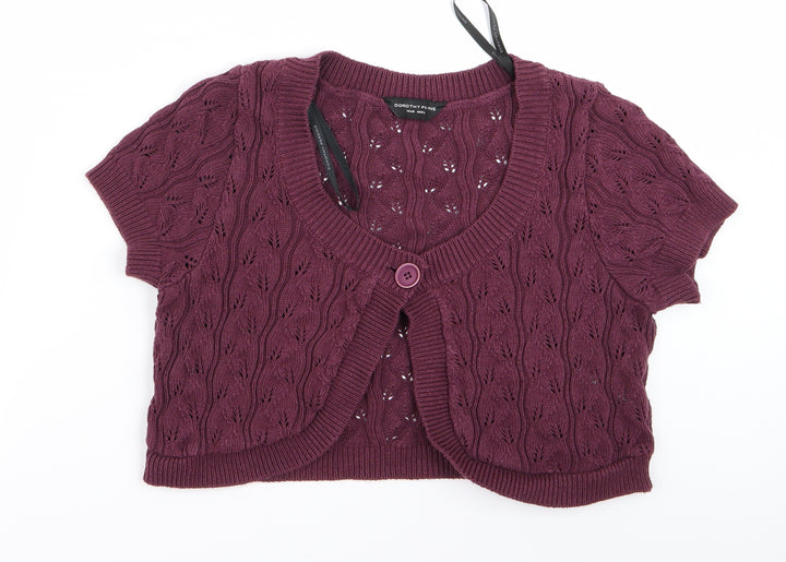 Dorothy Perkins Womens Red   Cardigan Jumper Size 14