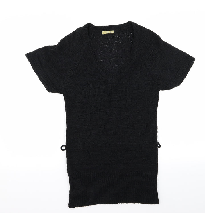 TU Womens Black  Rayon Jumper Dress  Size 10