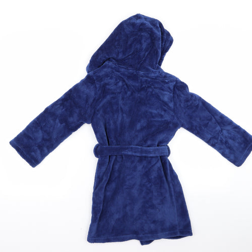 Preworn Boys Blue  Rayon  Robe Size 6 Years