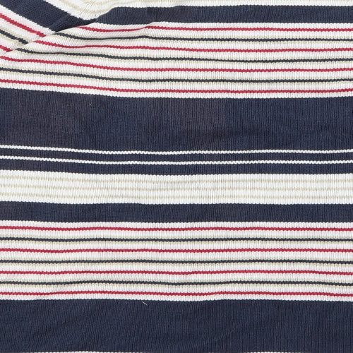 Preworn Girls Blue Striped  Pullover Jumper Size M
