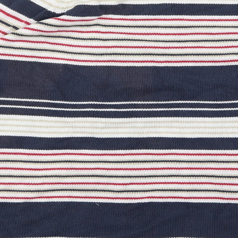 Preworn Girls Blue Striped  Pullover Jumper Size M