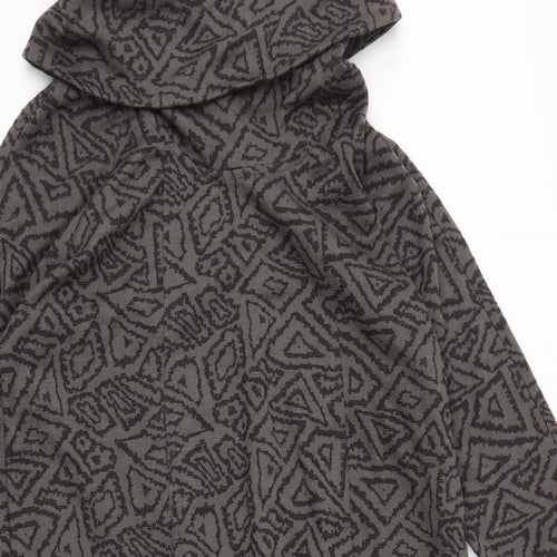 viz.a.viz Womens Brown Geometric  Pullover Jumper Size 12