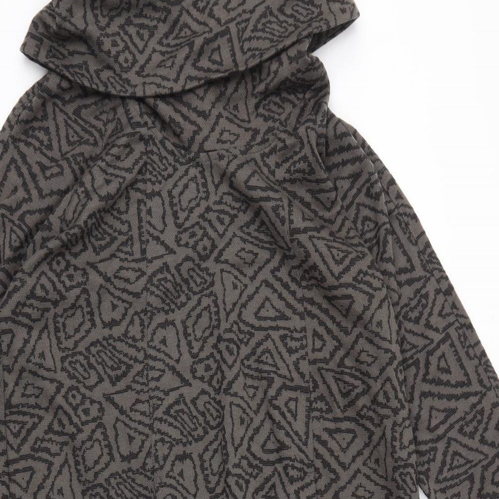 viz.a.viz Womens Brown Geometric  Pullover Jumper Size 12