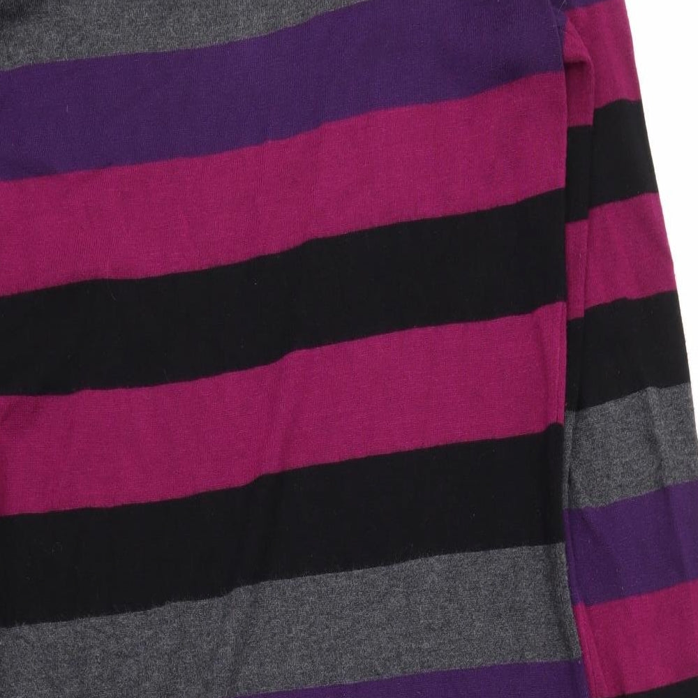 F&F Womens Purple Striped  Pullover Jumper Size 14
