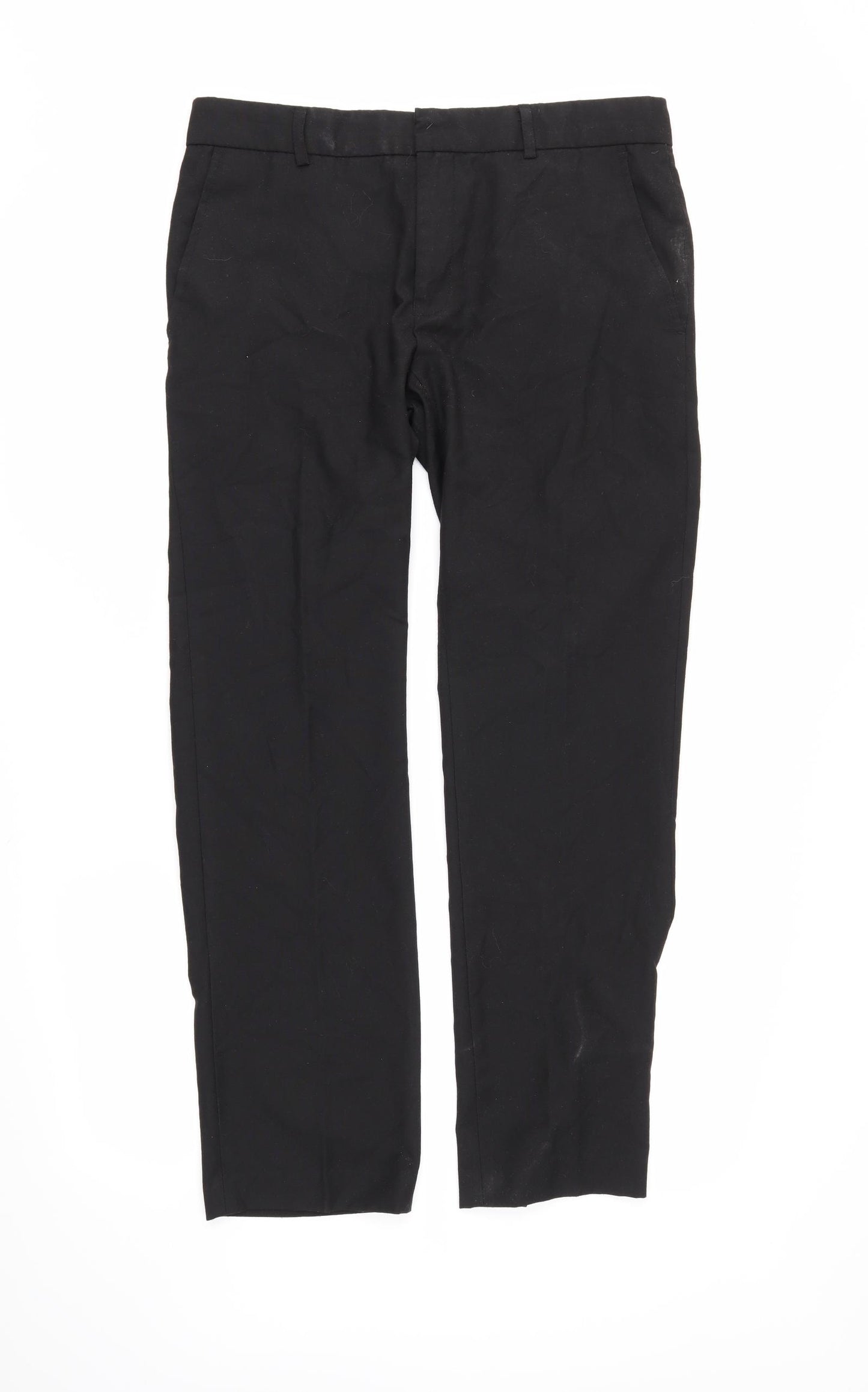 Topman Mens Black   Dress Pants Trousers Size 32 in L27 in