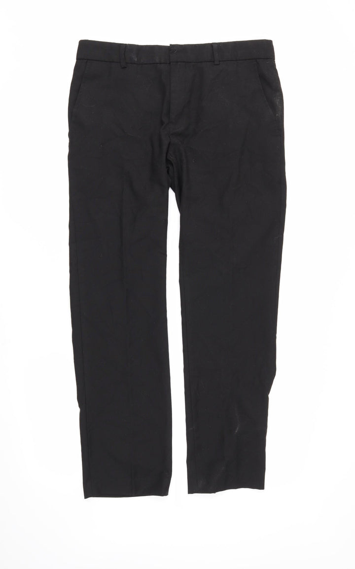 Topman Mens Black   Dress Pants Trousers Size 32 in L27 in