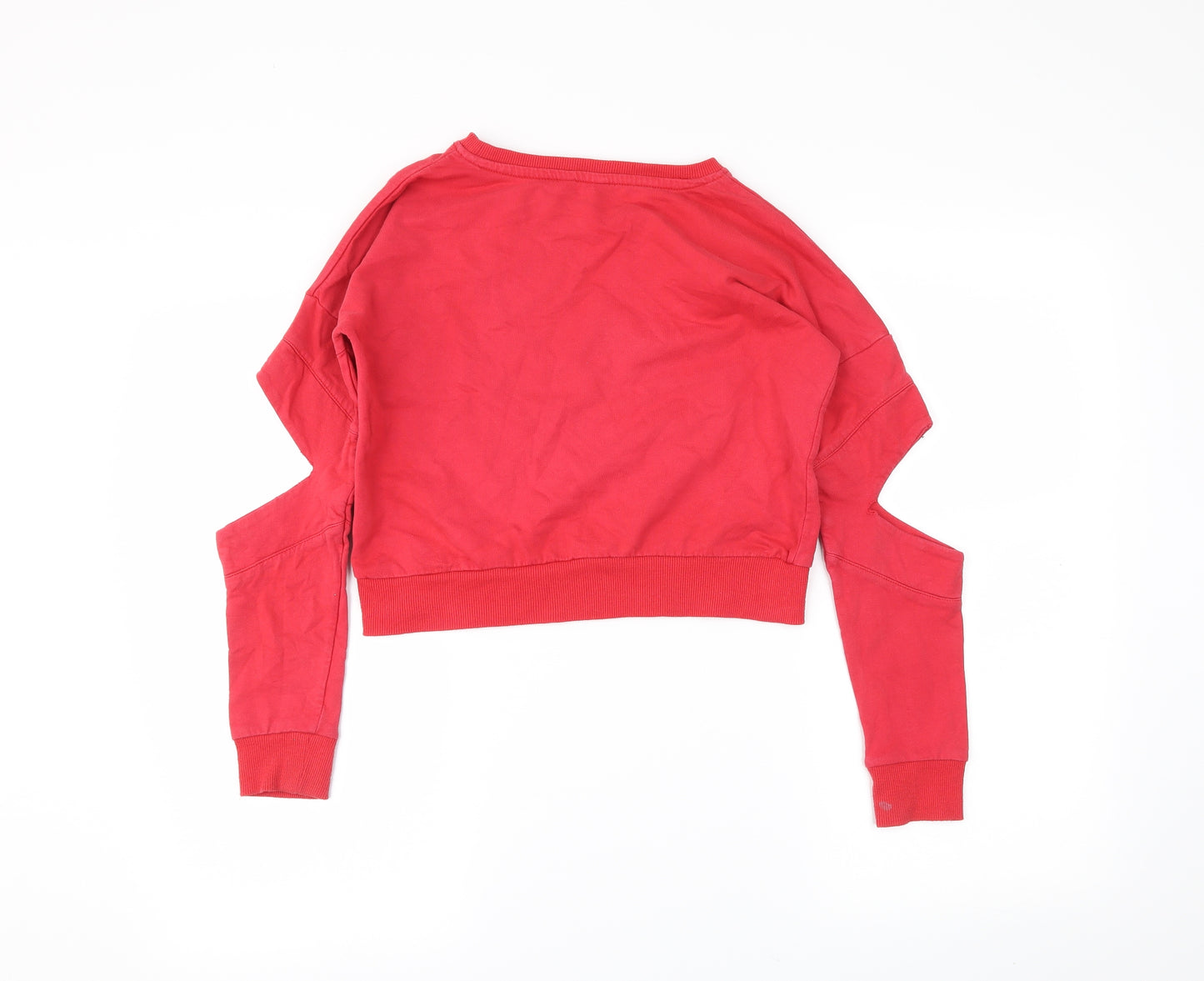 M&Co Girls Red   Pullover Sweatshirt Size 9-10 Years  - cropped