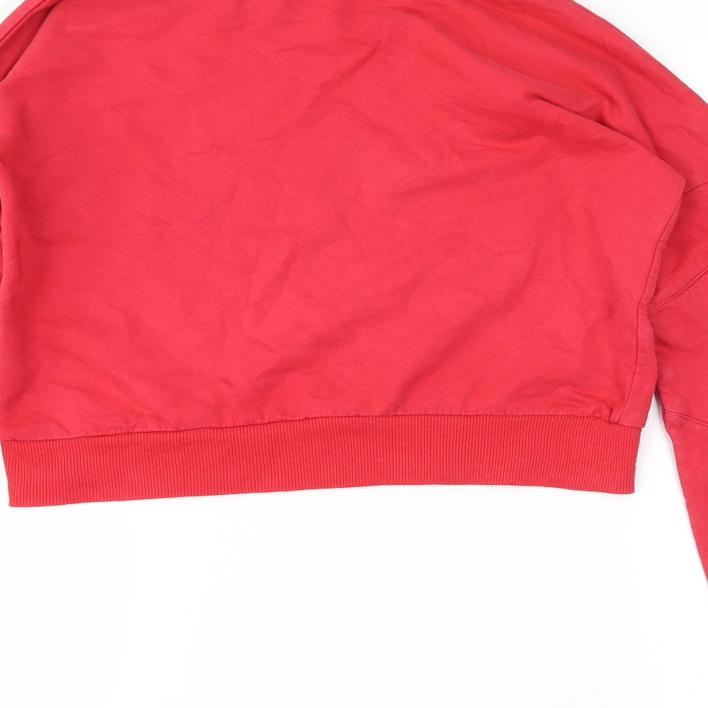 M&Co Girls Red   Pullover Sweatshirt Size 9-10 Years  - cropped