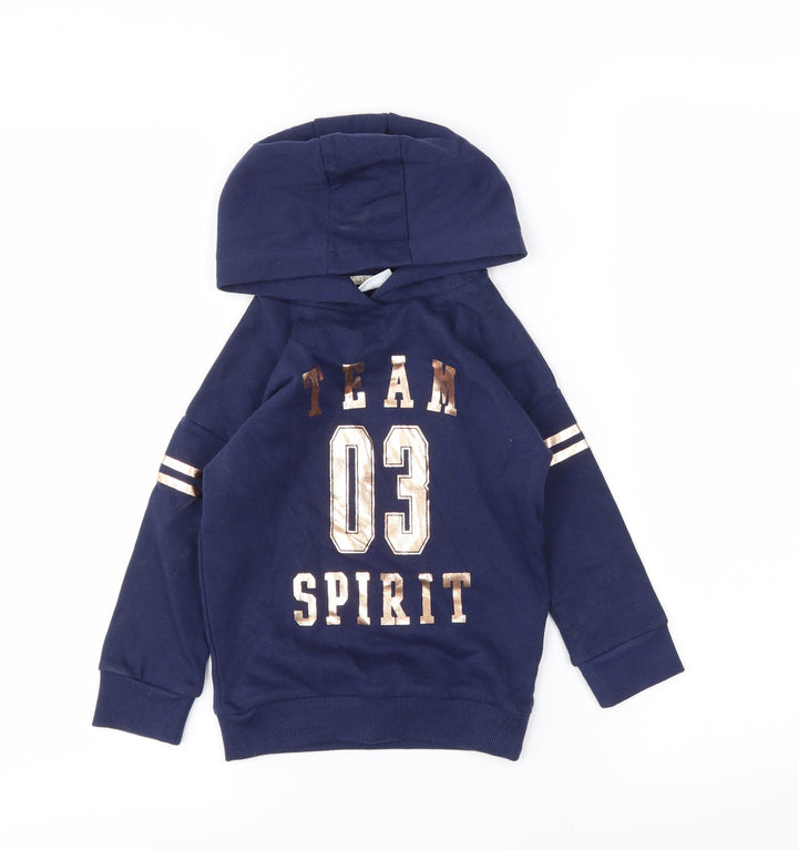 F&F Girls Blue   Pullover Hoodie Size 2 Years