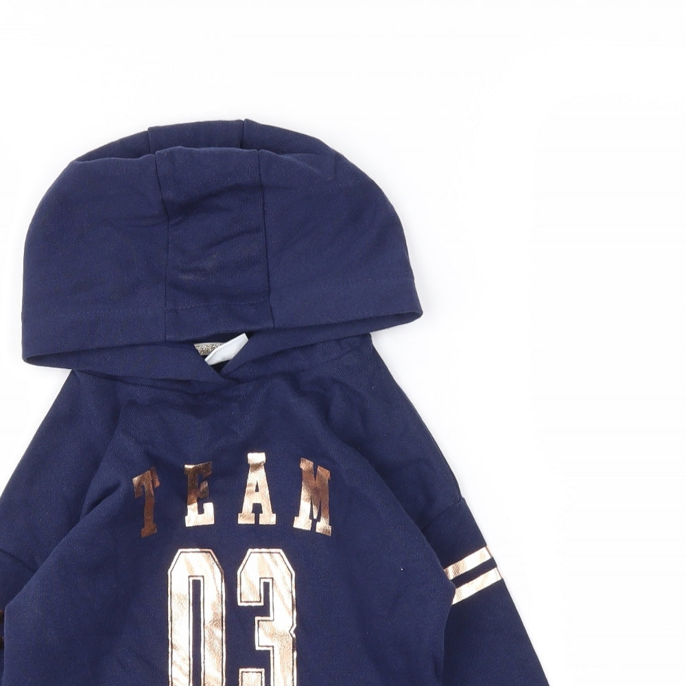 F&F Girls Blue   Pullover Hoodie Size 2 Years