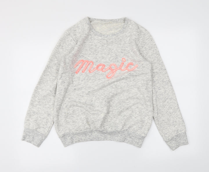 NEXT Girls Beige   Pullover Sweatshirt Size 12 Years