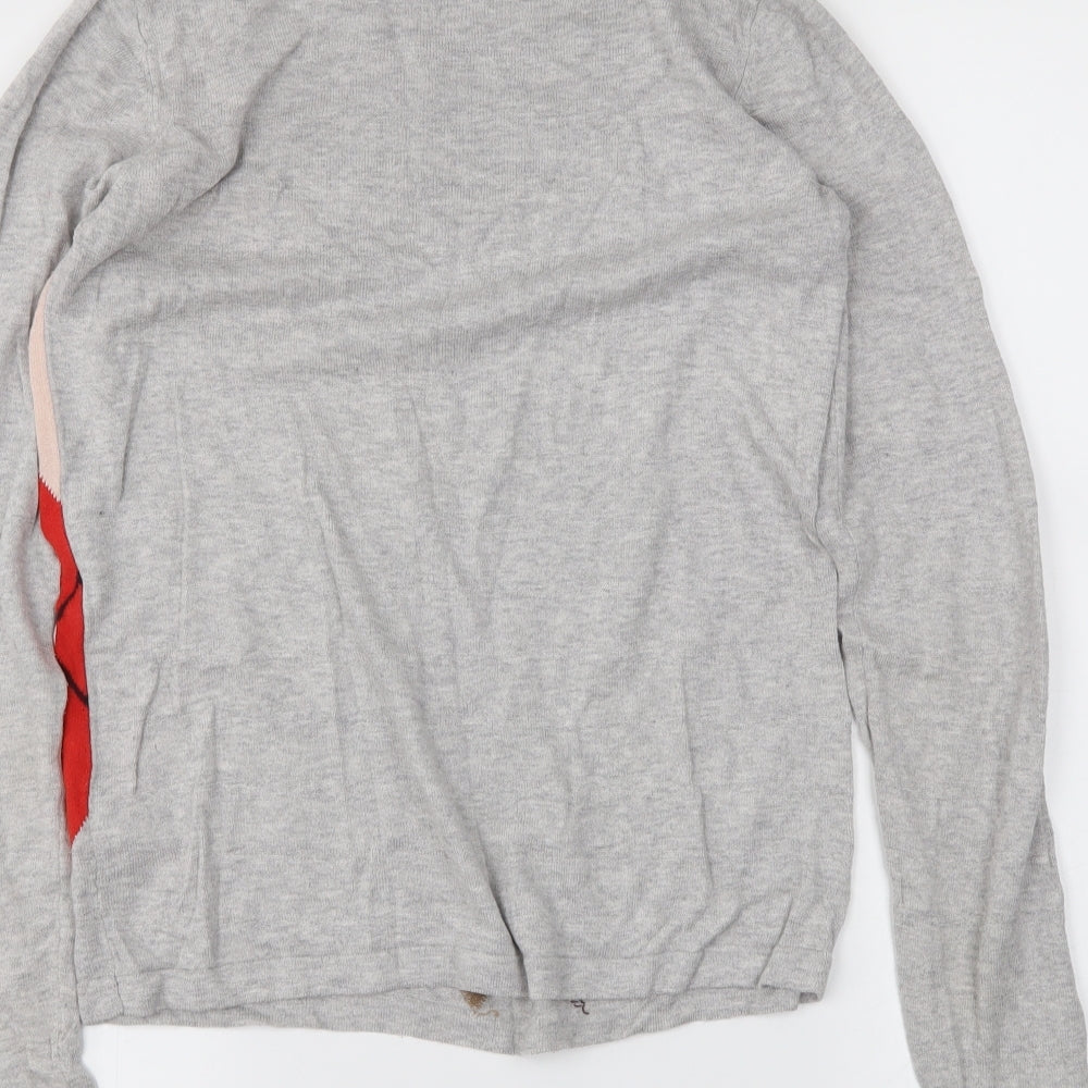 NEXT Womens Grey Argyle/Diamond  Tunic T-Shirt Size 6