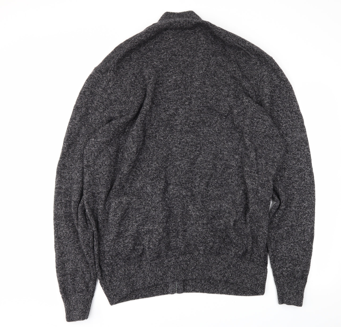 M&S Mens Grey   Full Zip Jumper Size 4XL