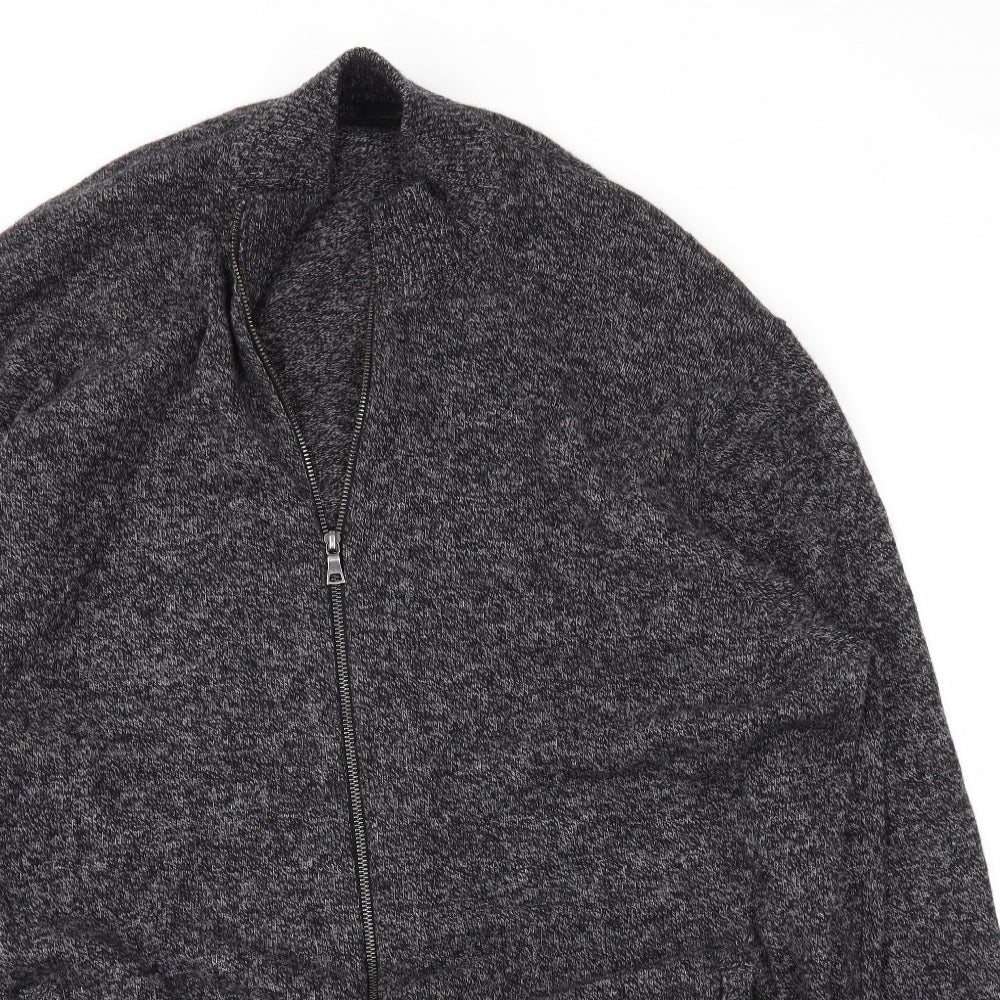 M&S Mens Grey   Full Zip Jumper Size 4XL