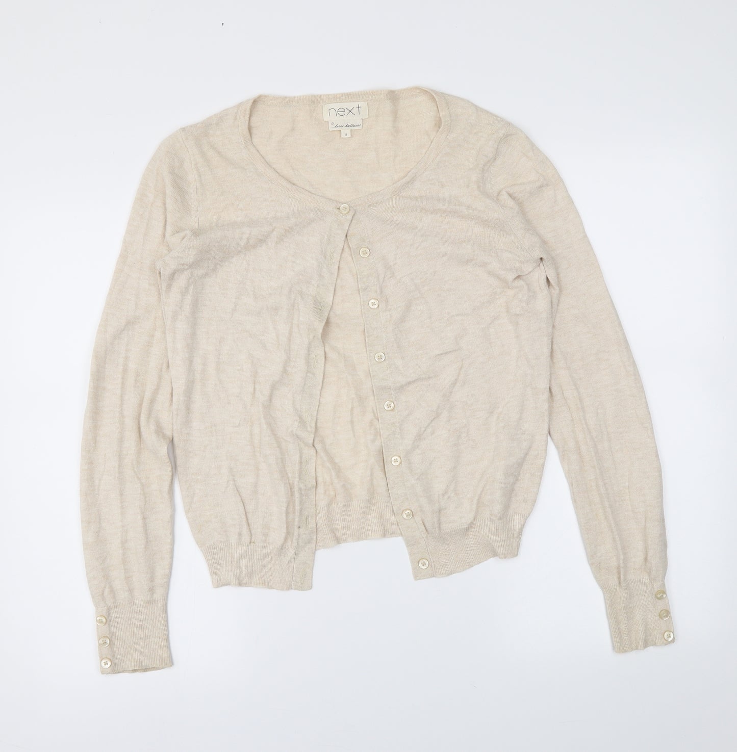 NEXT Womens Ivory   Cardigan Jumper Size 8
