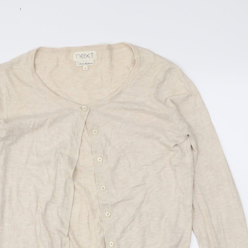 NEXT Womens Ivory   Cardigan Jumper Size 8