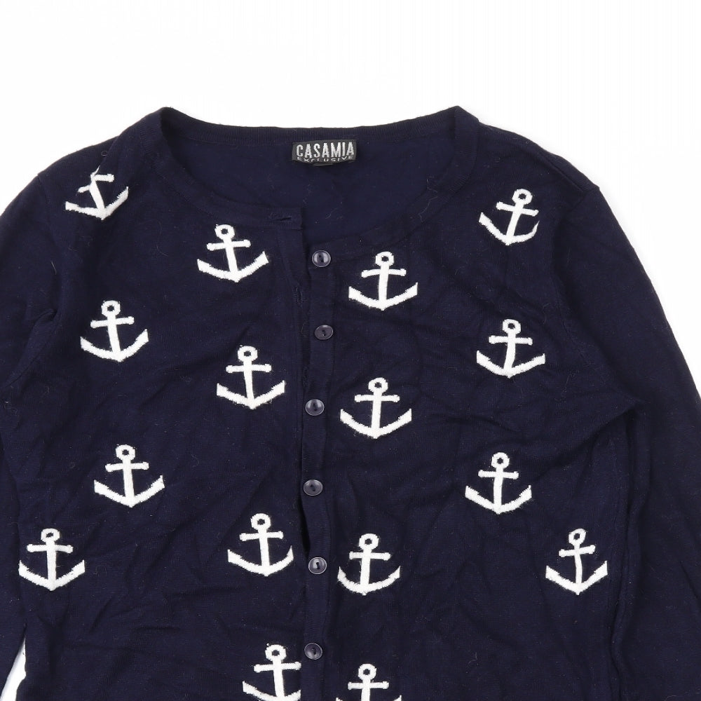 casamia Womens Blue   Cardigan Jumper Size S