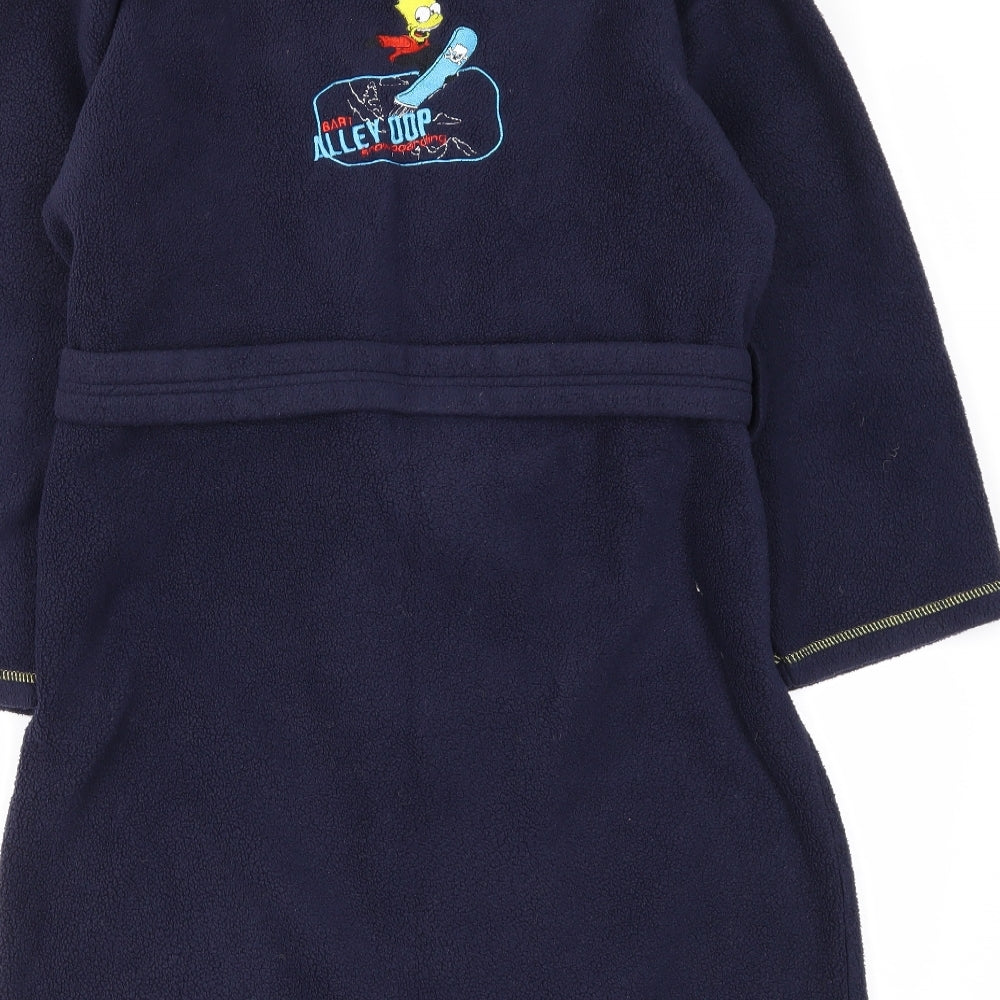 NEXT Boys Blue Solid   Robe Size 9-10 Years