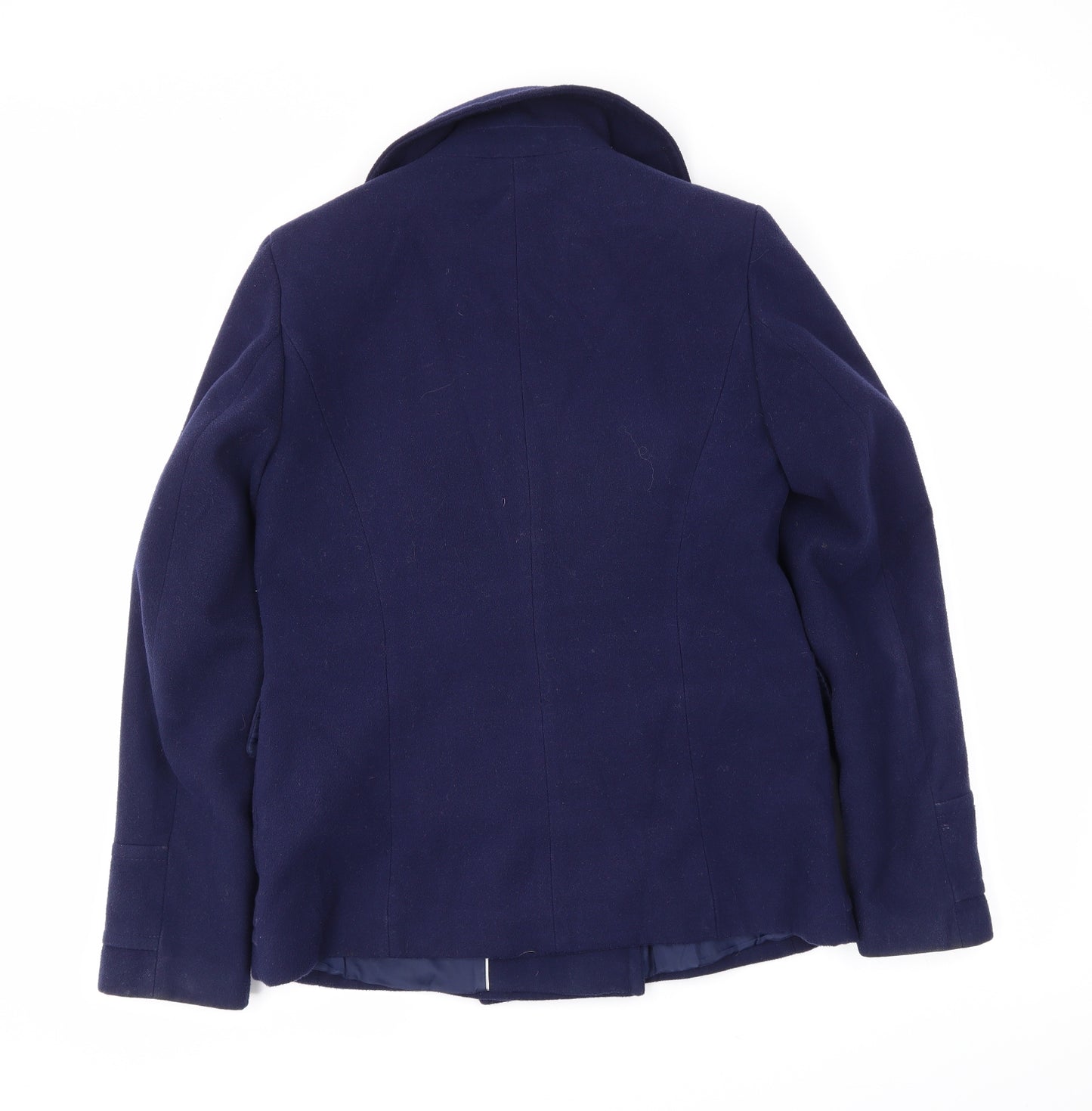 M&S Womens Blue   Overcoat Coat Size 12