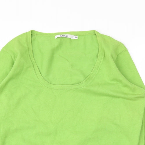M&Co Womens Green   Pullover Jumper Size M