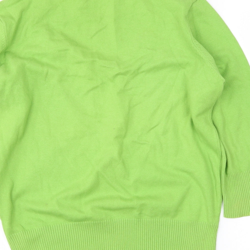 M&Co Womens Green   Pullover Jumper Size M