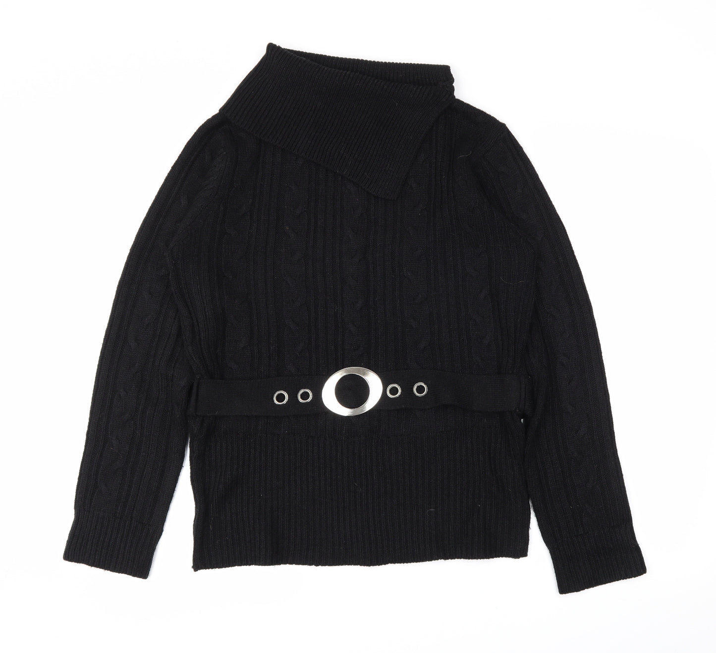 E-vie Womens Black   Pullover Jumper Size 18