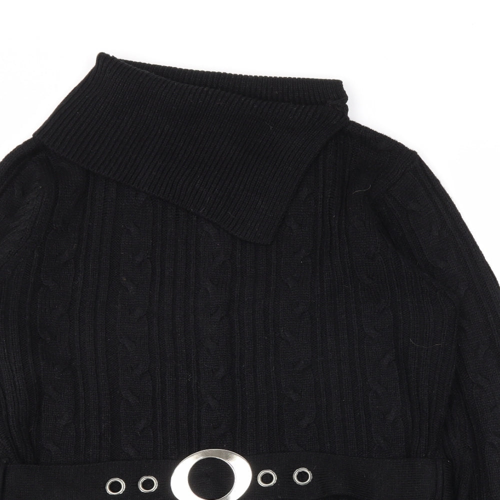 E-vie Womens Black   Pullover Jumper Size 18