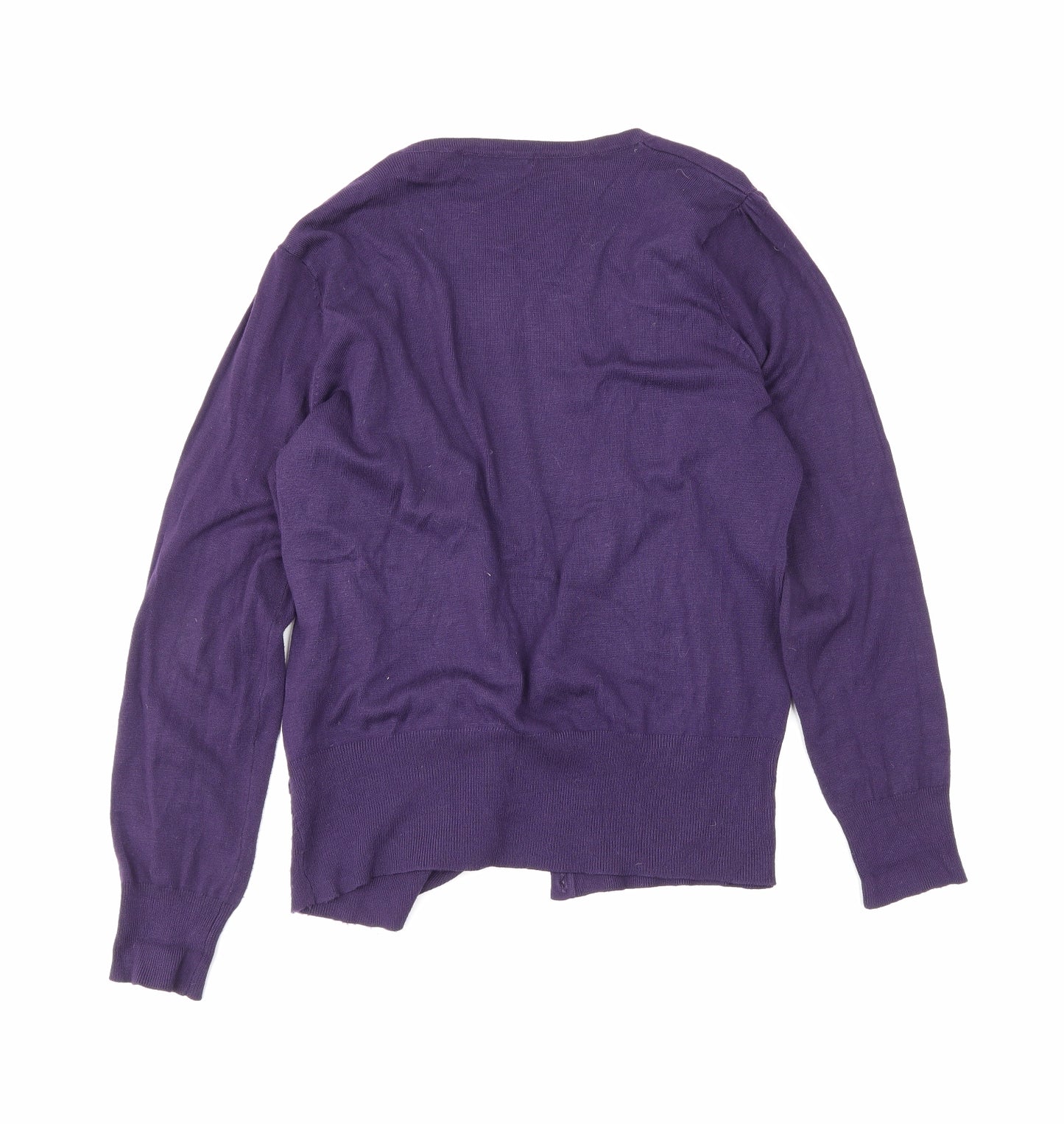 M&S Womens Purple   Cardigan Jumper Size 14