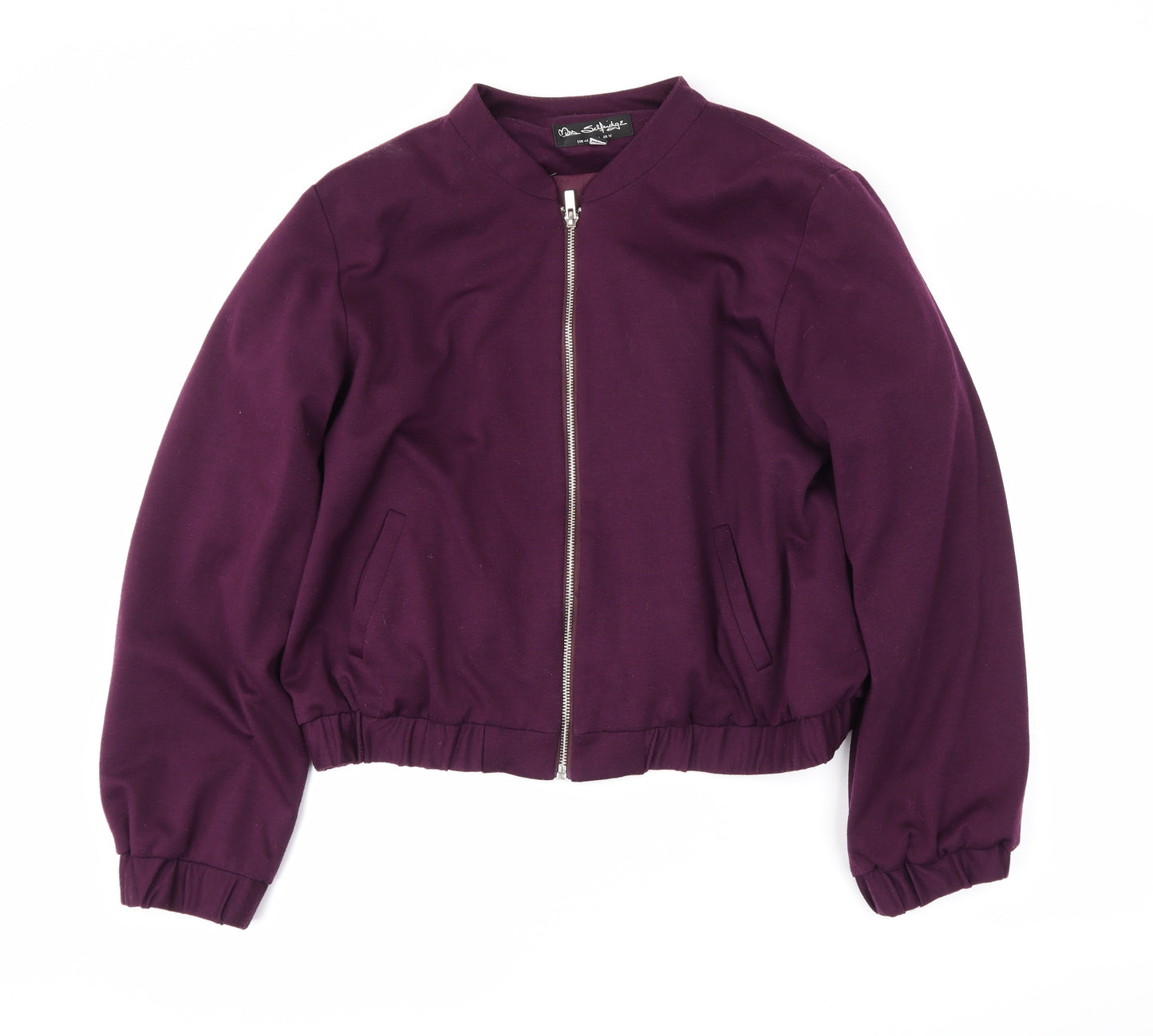 Miss Selfridge Womens Pink   Bomber Jacket Coat Size 16