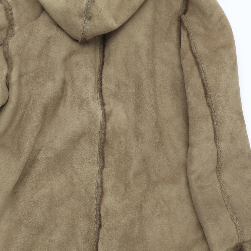Dennis Basso Womens Brown   Overcoat Coat Size 14  - Reversible