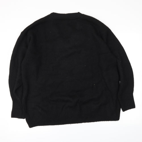 H&M Womens Black   Pullover Jumper Size M