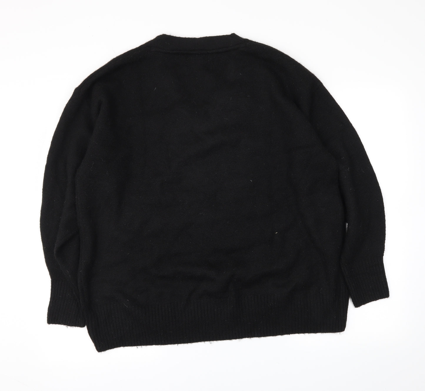 H&M Womens Black   Pullover Jumper Size M
