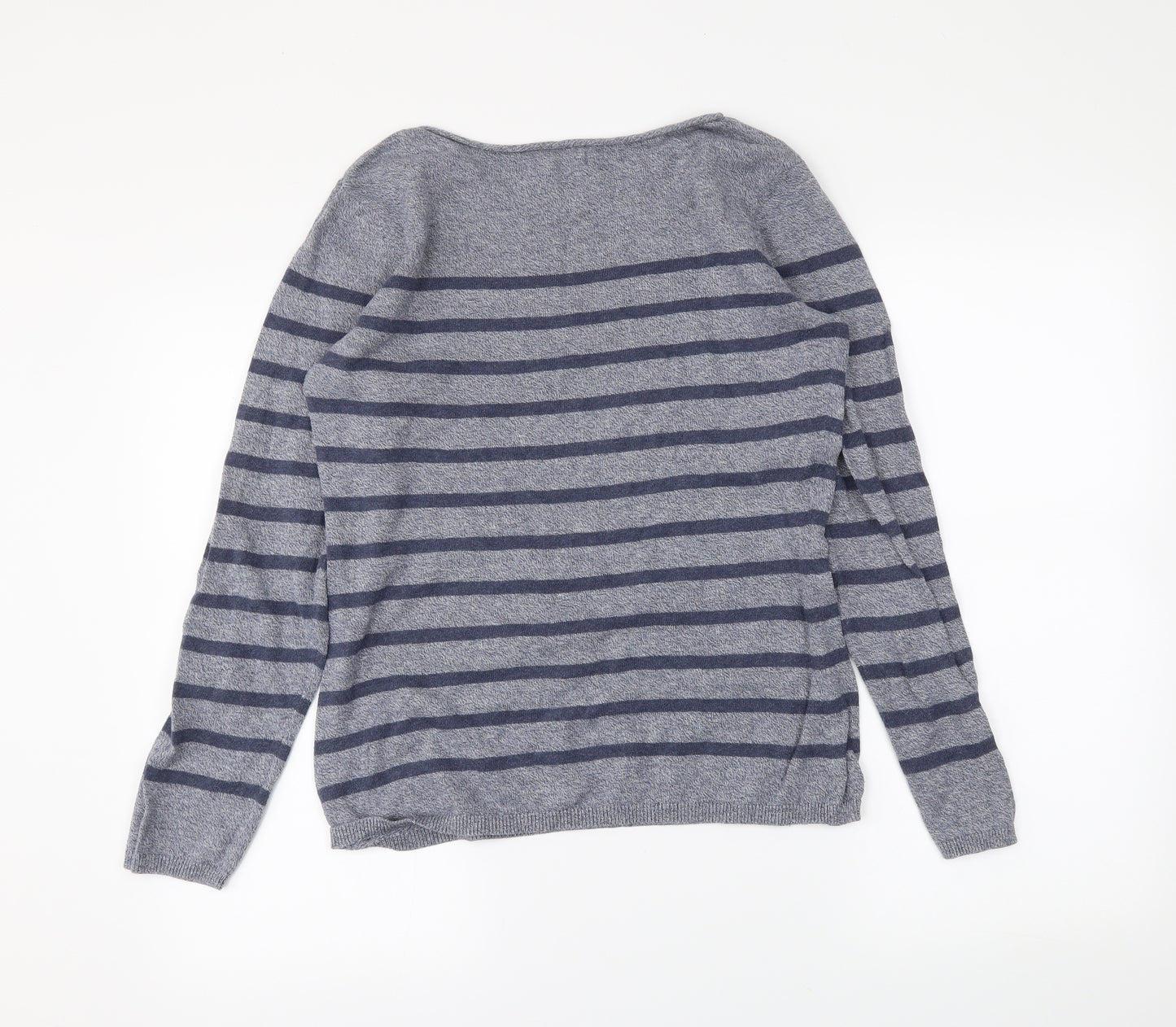Seasalt Womens Blue Striped  Pullover Jumper Size 12