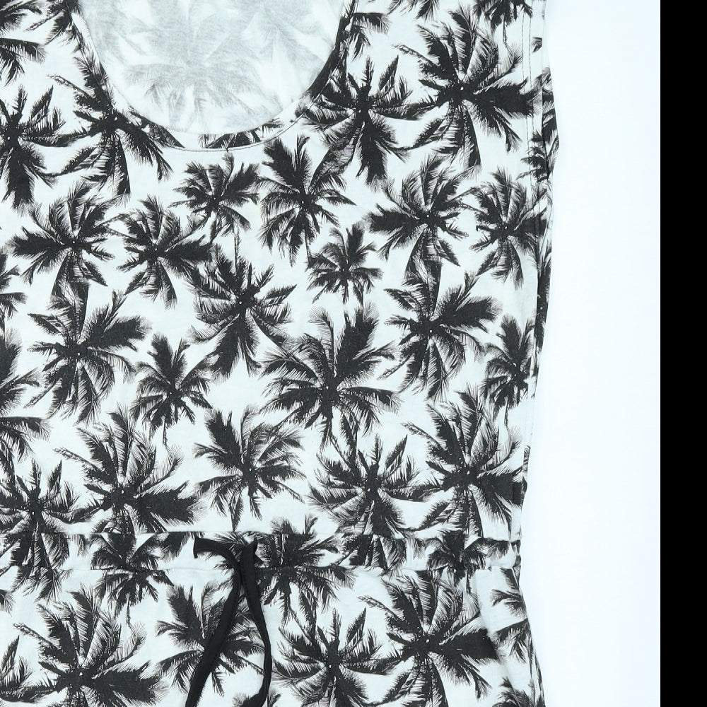 F&F Womens Black Floral  A-Line  Size 16