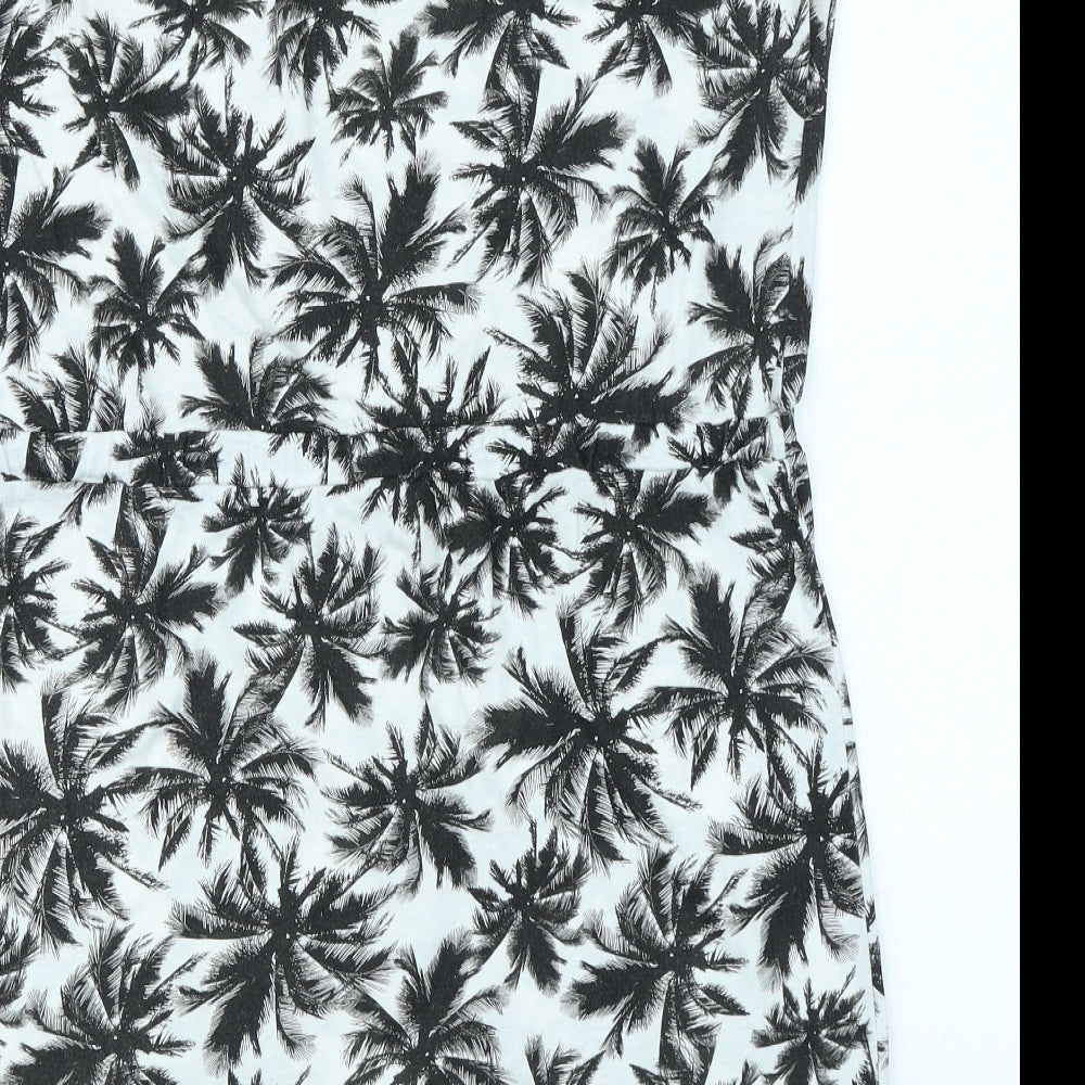 F&F Womens Black Floral  A-Line  Size 16