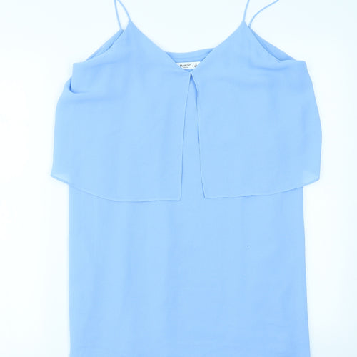 Mango Womens Blue   Basic Blouse Size L