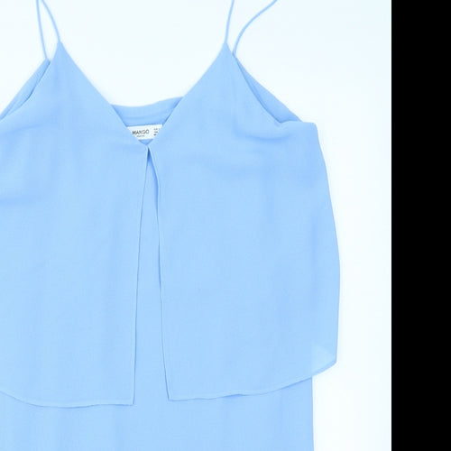 Mango Womens Blue   Basic Blouse Size L