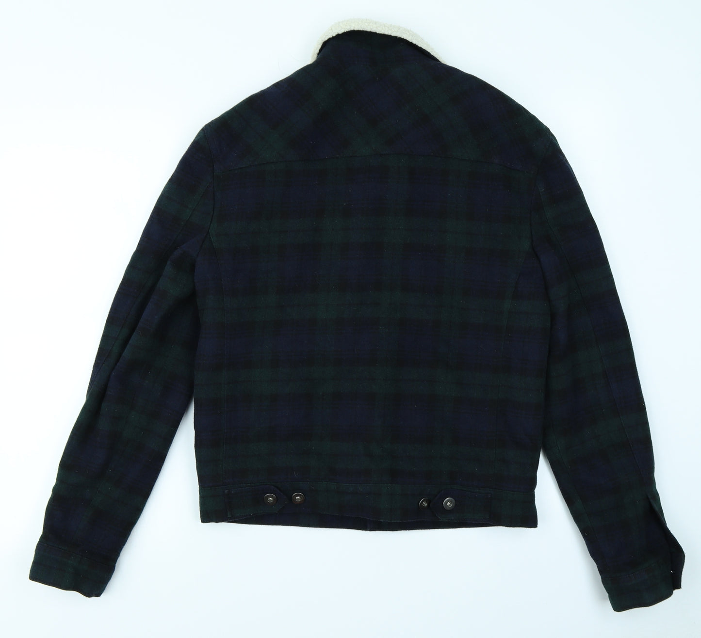 Toman Mens Green Plaid  Jacket  Size S