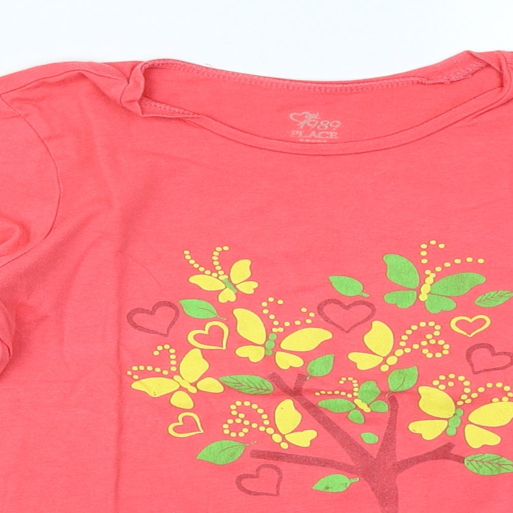 Yo Go Girls Pink   Basic T-Shirt Size 7-8 Years