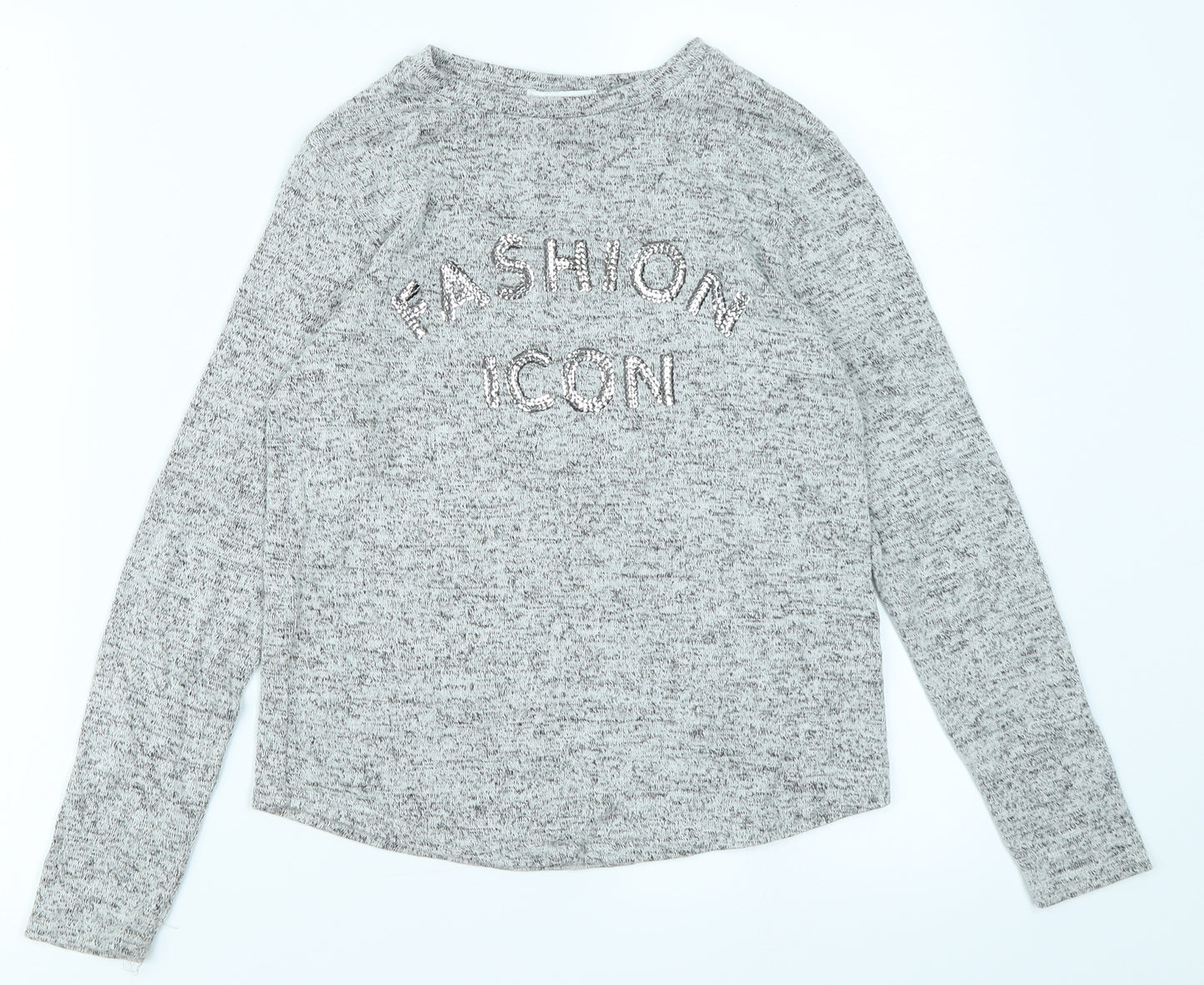 Primark Girls Grey   Basic T-Shirt Size 9-10 Years