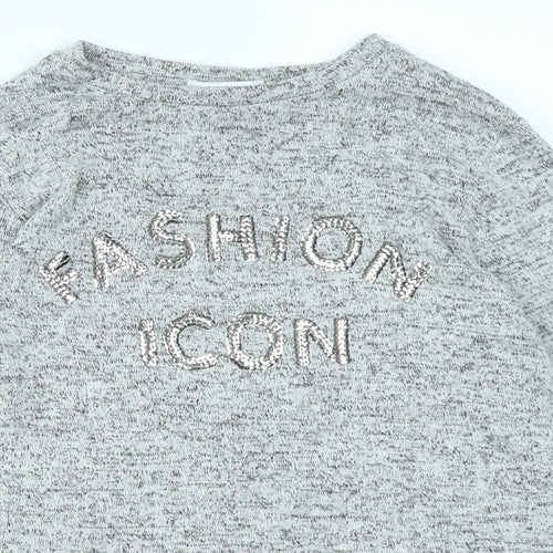 Primark Girls Grey   Basic T-Shirt Size 9-10 Years
