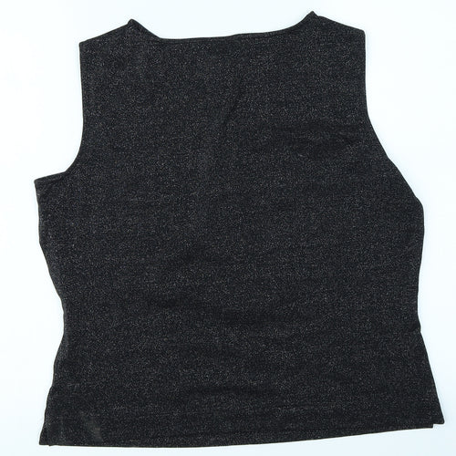 St Michael Womens Black   Basic T-Shirt Size 16