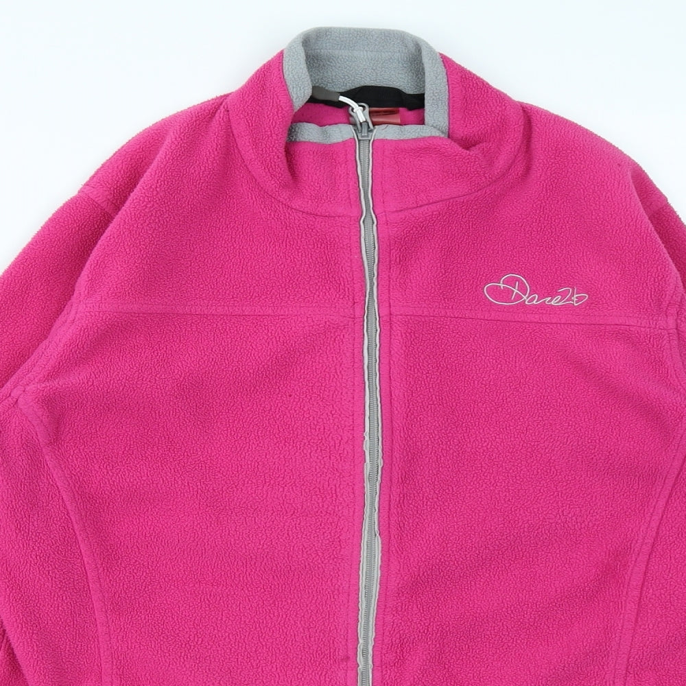 Dare 2B Womens Pink  Fleece Full Zip Sweatshirt Size 12