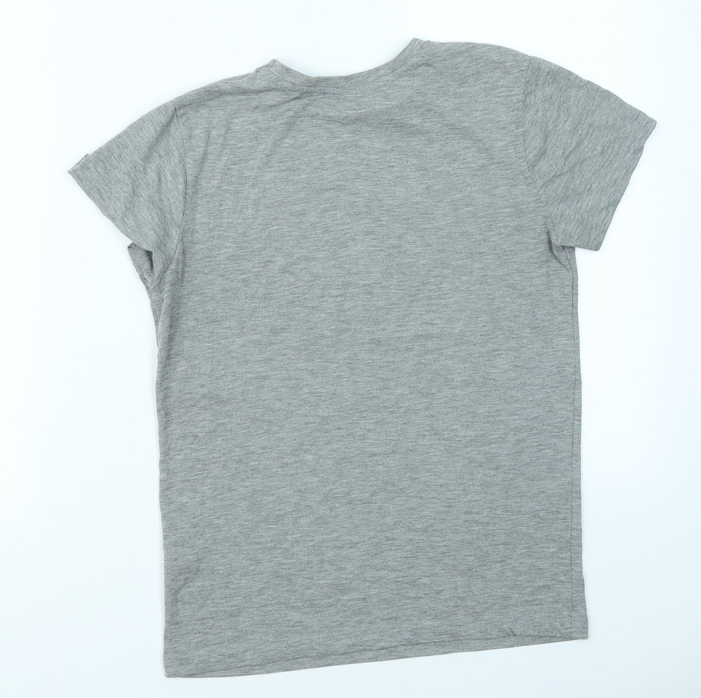 Rebel Boys Grey   Basic T-Shirt Size 9-10 Years  - Dinosaur