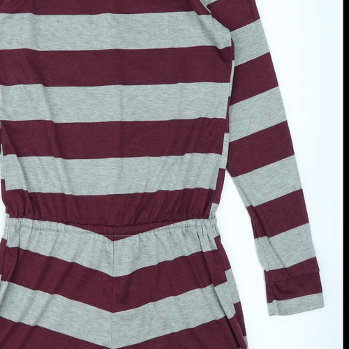 Avon Womens Grey Striped  Top One Piece Size 6  - Romper
