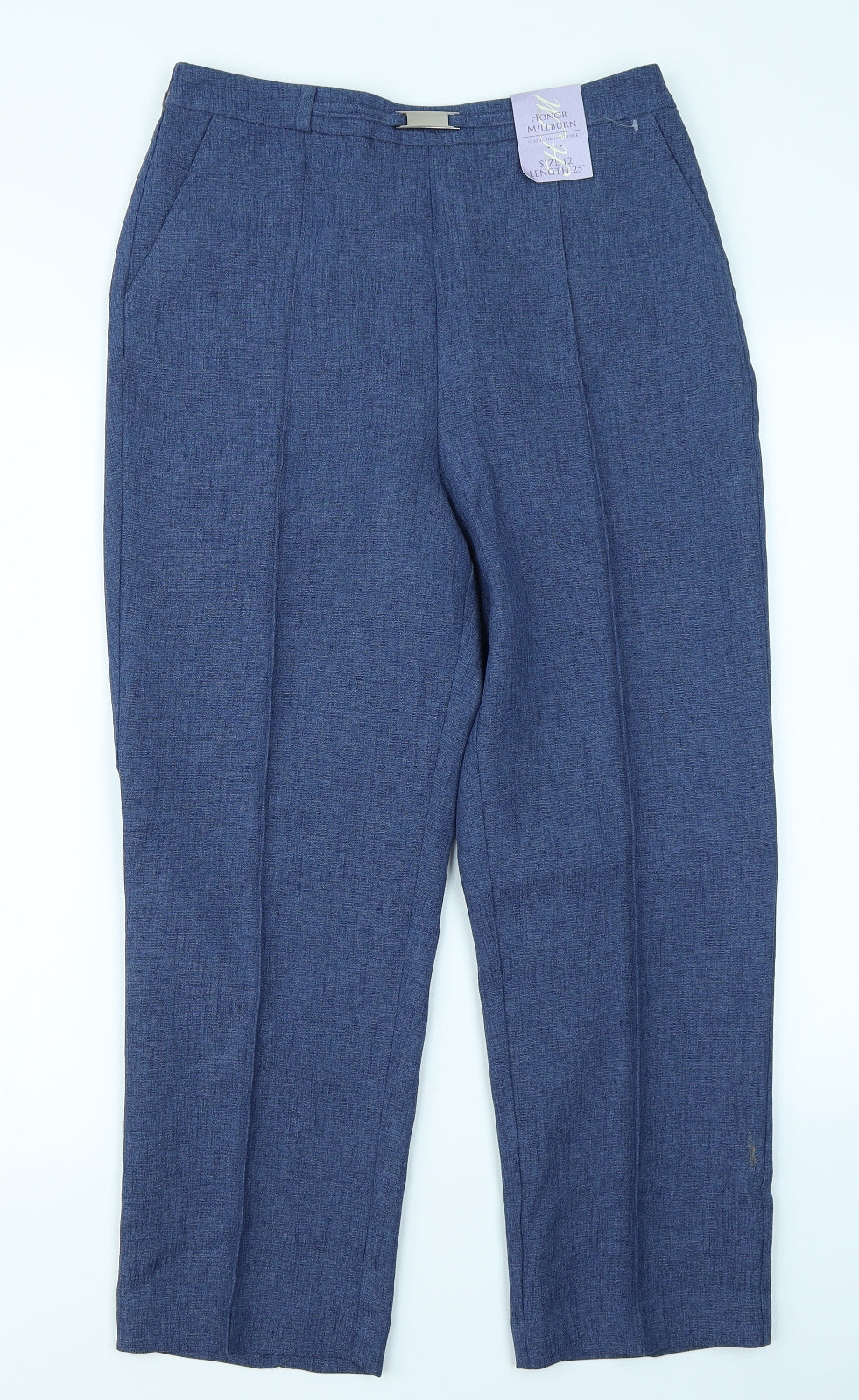 Honor Millburn Womens Blue   Trousers  Size 12 L21.5 in